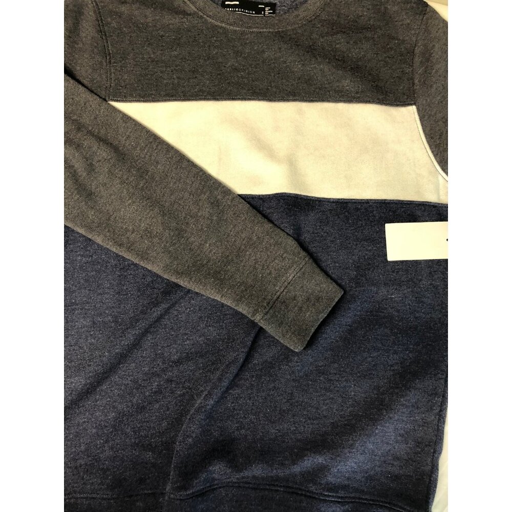 Public Opinion Nordstrom Sweatshirt Pullover Mens Small S Gray Blue Lightweight